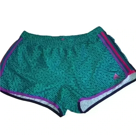 Adidas Modern Classic Running Turquoise Shorts - Picture 1 of 12
